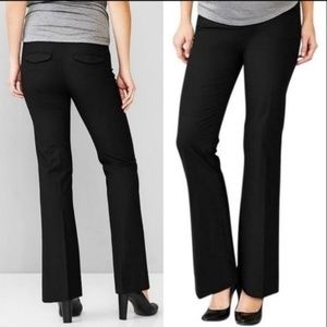 NWT- GAP MATERNITY Black Modern Boot Pants 8 ANKLE